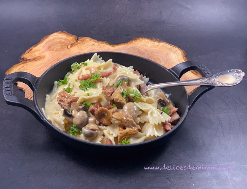 Farfalle à la forestière 4