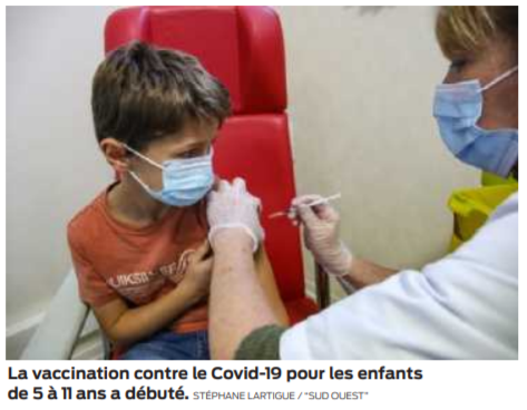 2022 01 05 SO Lesparre La clinique vaccine les 5-11 ans contre le Covid-19 le mercredi2