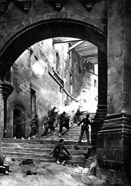 Detaille, Attaque du chateau de Ladonchamps (1874)