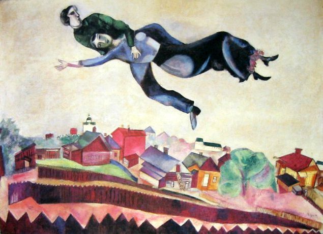 chagall audessus de la ville