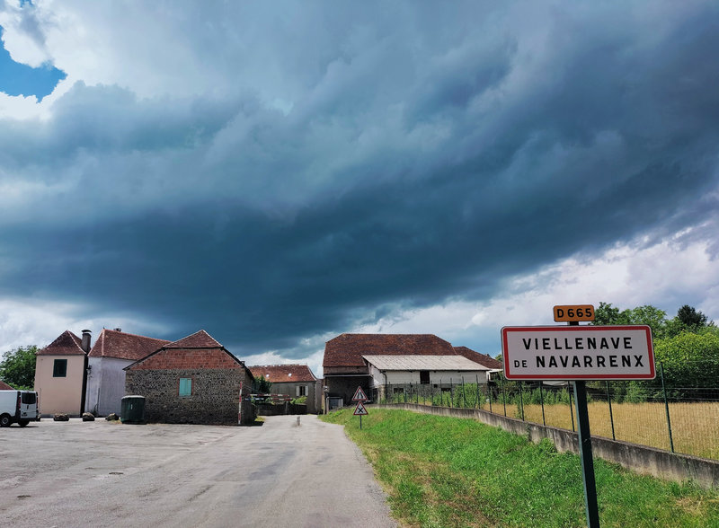 Viellenave-de-Navarrenx, panneau orage (64)