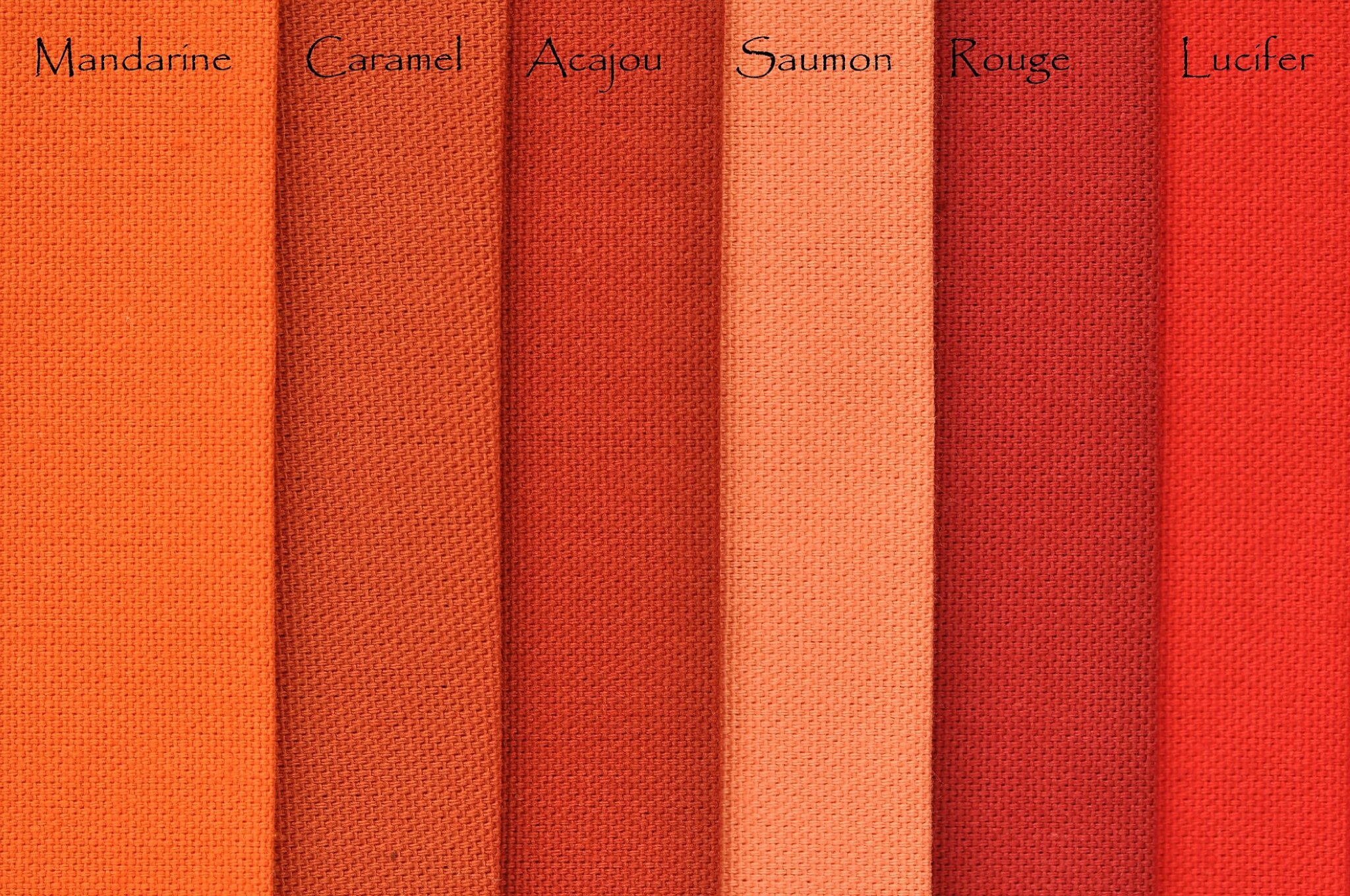 mandarine-caramel-acajou-saumon-rouge-lucifer