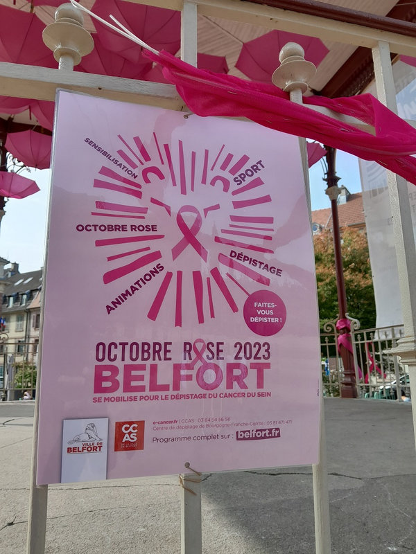 Octobre Rose 2023 Kiosque à musique Affiche