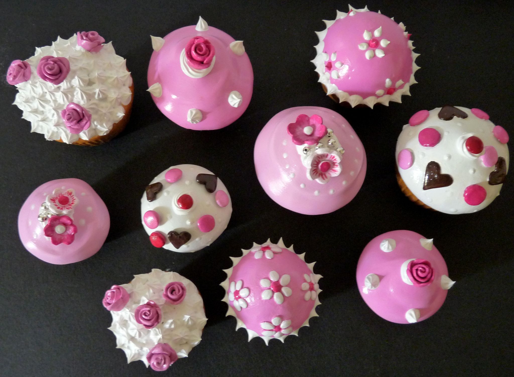 cupcakes roses