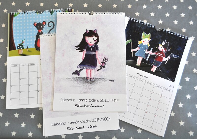 calendriers-anne scolaire 2015 2016-illustration meve