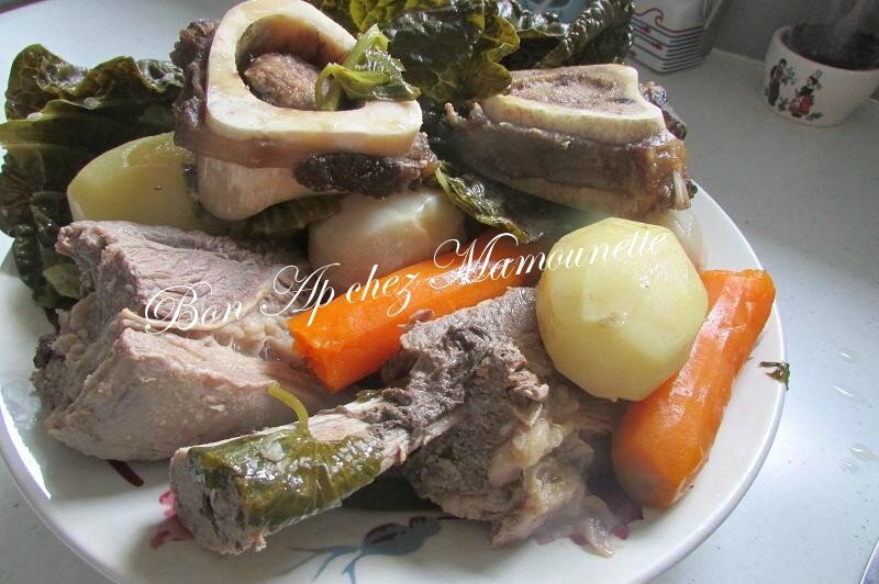 pot au feu de Bretagne chou carottes céleri navets pdt 010