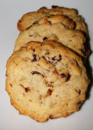 cookies aux noix, noix de pécan et chocolat