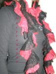 écharpe rouge noir