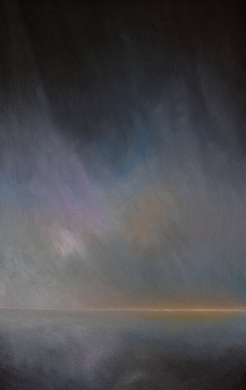horizon elevation 122, pastel à l'huile, 48 x 32 cm, juin 2019