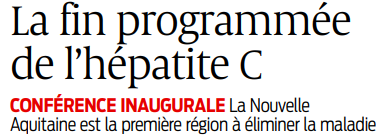 2020 02 14 SO La fin programmée de l'hépatite C