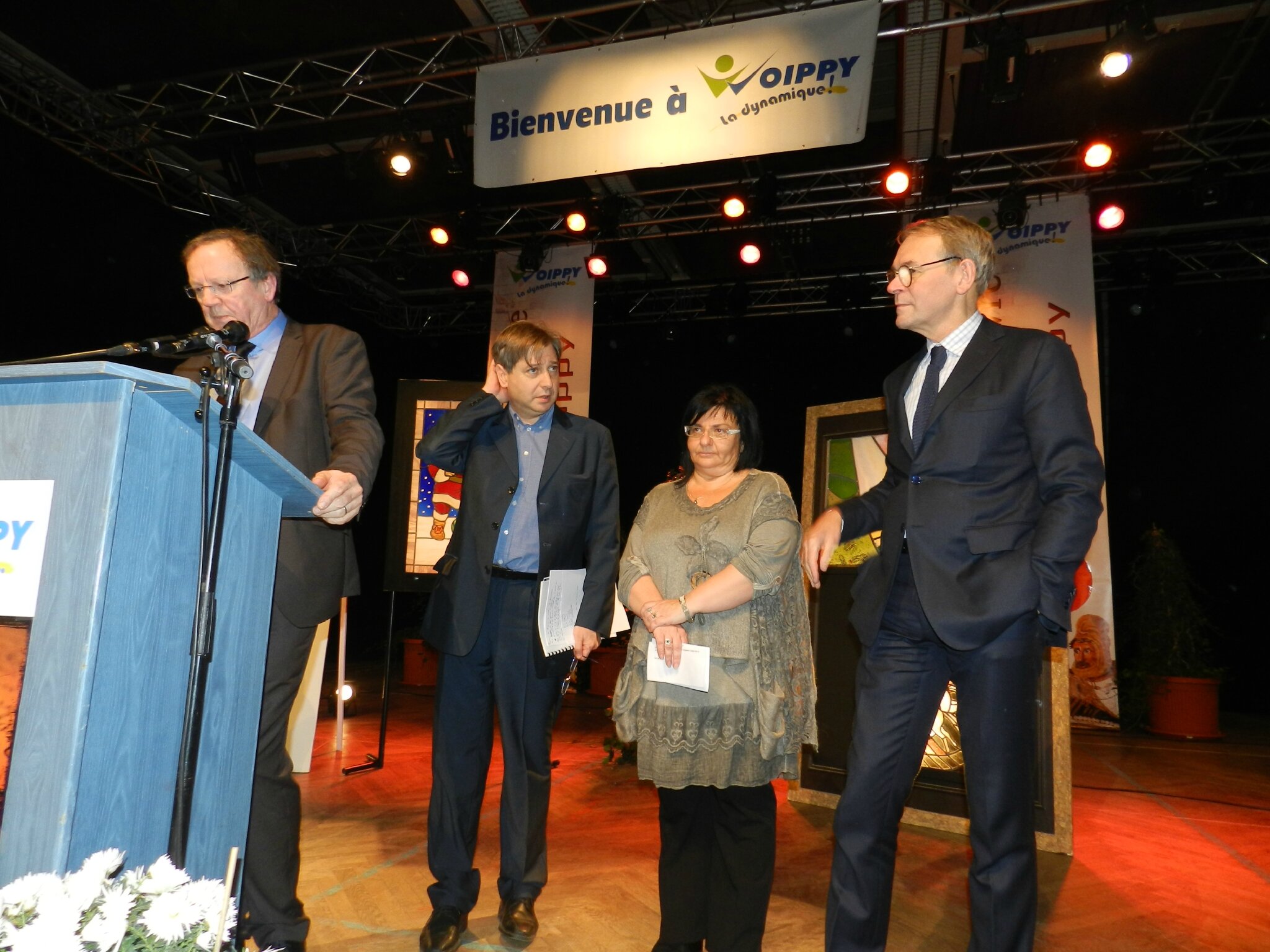 Pierre Brasme prononce le discours d'inauguration