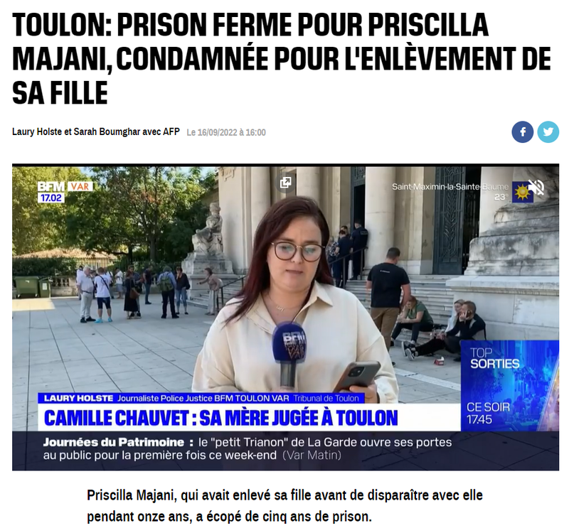 2022-09-18 17_28_11-Toulon_ prison ferme pour Priscilla Majani, condamnée pour l'enlèvement de sa fi
