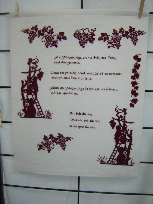broderie vin