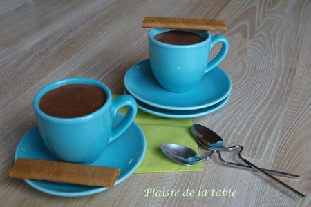 Mousse allégée au chocolat à l'orange et aux canneberges