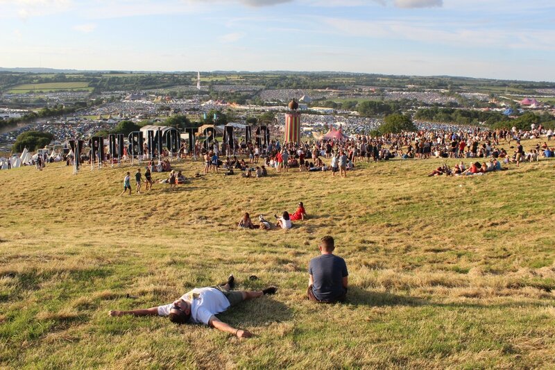 Glastonbury festival 2014 site view vue