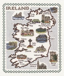 Classic-Embroidery-Cross-Stitch-Kit---Map-of-Ireland