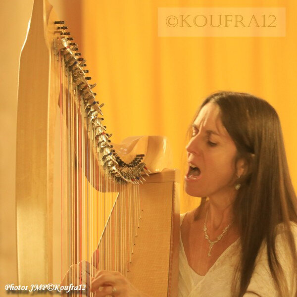 Photos JMP©Koufra 12 - Le Caylar - Marie Andrée Lise - Harpe Violon - 22092019 - 0022
