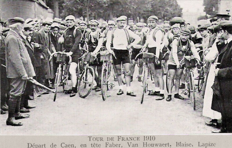 CPA Tour de France Départ Caen