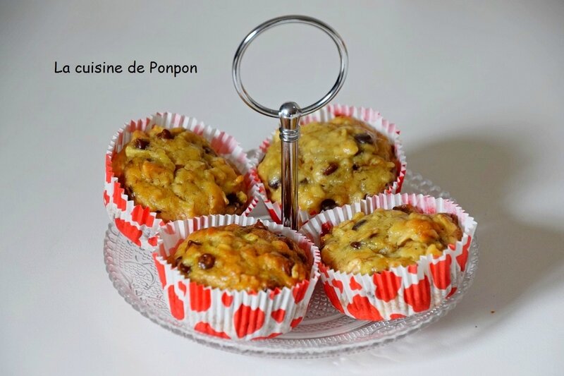 muffin flocon d'avoine banane pomme pépites (2)