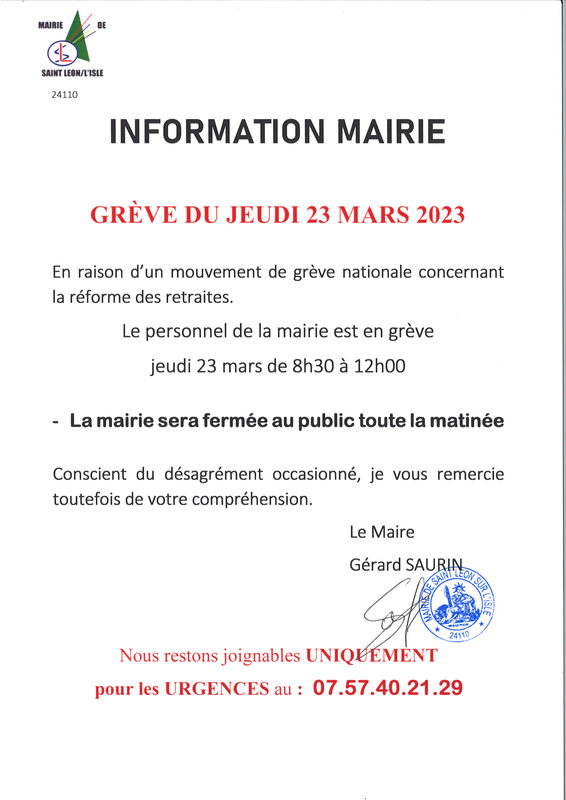 grève 23 mars 2023