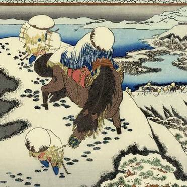 Hokusai Voyage sous la neige