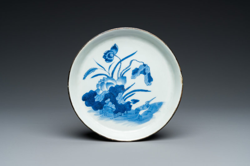 A Chinese blue and white 'Bleu de Huê' dish for the Vietnamese market, Phác mark, 19th century