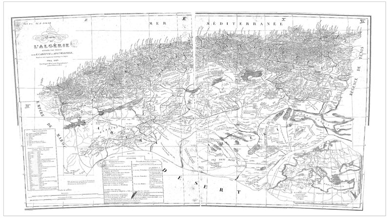 Carte des tribus d'Algérie_1846_Carte_tribus_1846