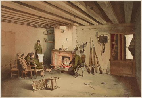 Dupuy, siège de Paris, poste de gardes mobiles à Colombes 15 janvier 1871