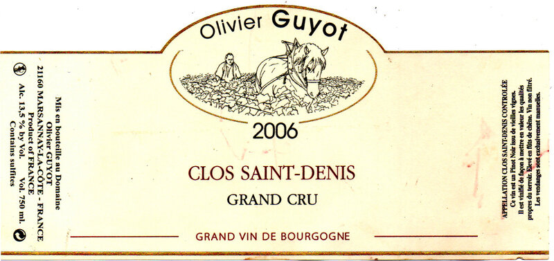 R8 Clos Saint Denis-Grand Cru-O Guyot_2006001