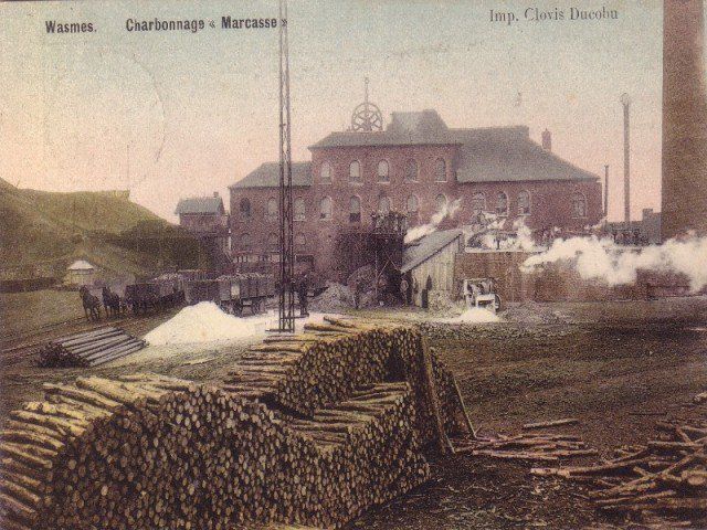 Marcasse - cour ancienne carte