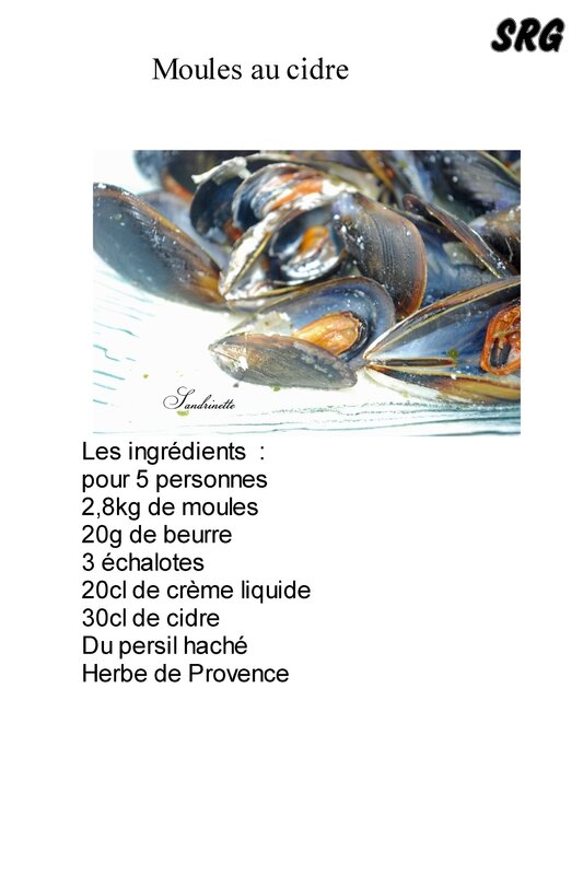 Moules au cidre (page 1)