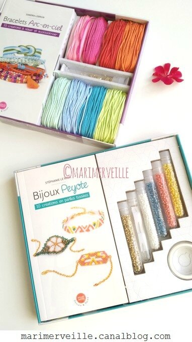 Bijoux peyote - Bracelets arc-en-ciel - blog marimerveille