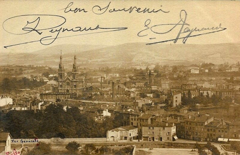 Saint-Chamond vue générale avec signatures