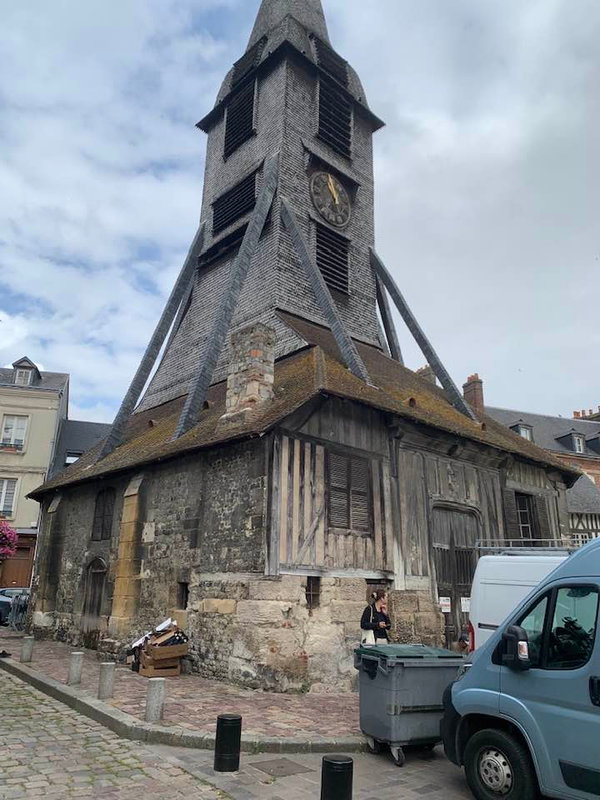 Honfleur en Normandie , clocher de l'église Sainte Catherine !!