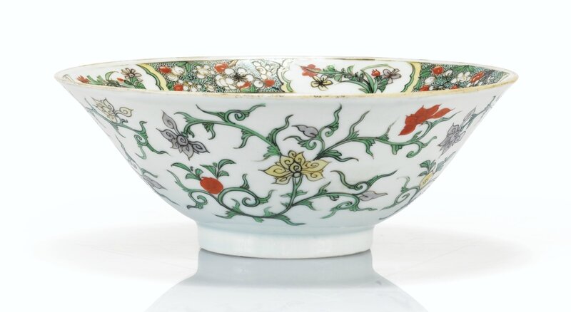 Bol en porcelaine de la Famille Verte Dynastie Qing, époque Kangxi