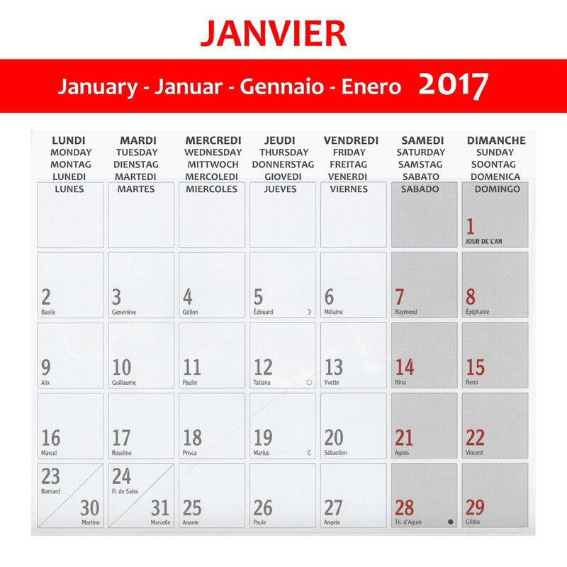 F 3 - Page 05 - JANVIER 2017-CALENDRIER NSU (22 x 22 cm)