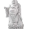 A good <b>dehua</b> <b>porcelain</b> figure of standing Budai, China, 19th century
