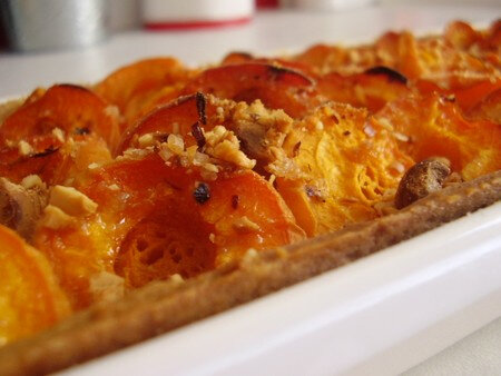 tarte longue aux abricots
