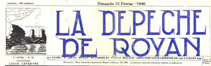 1940 02 25 La Dépêche de Royan anniv Paul (1)