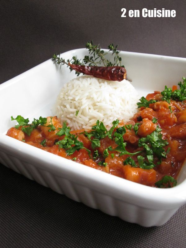 Rougail de Poulpe recettes plats Rougail bringelle