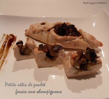 petitsrôtisdepouletfarcis aux champignons