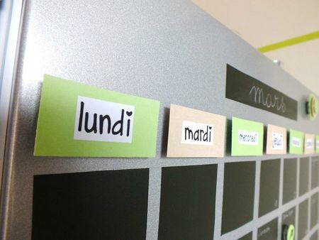 calendrier perpetuel, defi deco cuisine, idée calendrier perpetuel
