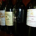 Dégustation, à l'aveugle, de vins de la rive droite de Bordeaux : millésime 2005 : fin