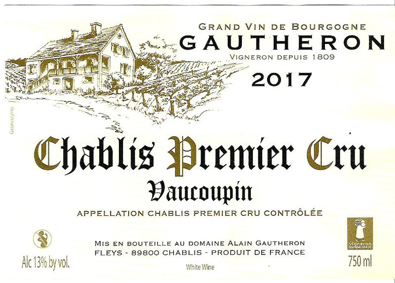 Chablis-1er cru Vaucoupin-Alain Gautheron_2017