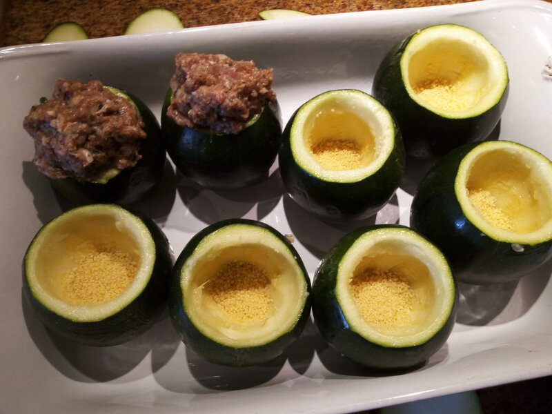 Courgettes farcies 1