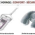 Accessoires de voyage : confort, bien-être, sécurité et accessoires <b>étanches</b>