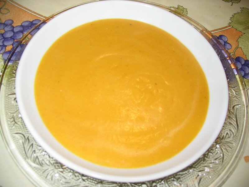Soupe carotte/noix de coco
