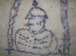 graffiti, rivière souterraine de la halte de Boursonne Coyolles, Picardie
