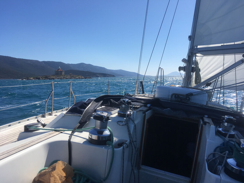 L'îlot Hrid Zaglav et son phare, dimanche 15 mars 2020 (1)