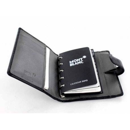 organizer-montblanc-cuir-facon-lezard-noir